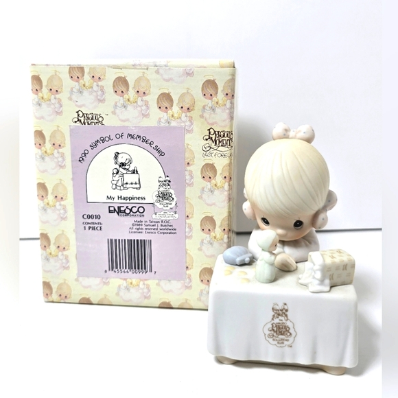 Precious Moments My Happiness Figurine 1990 Symbol Membership C0010 - Picture 1 of 5